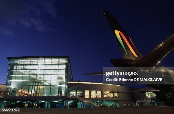 Terminal de l'aéroport McCarran en avril 2012 à Las Vegas aux États-Unis.