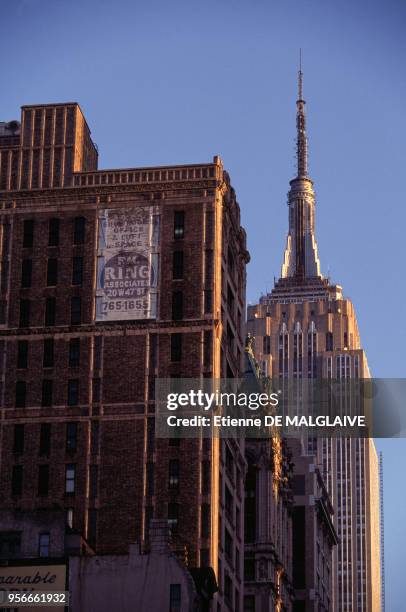 Empire State Building en août 2002 à New-York aux États-Unis.