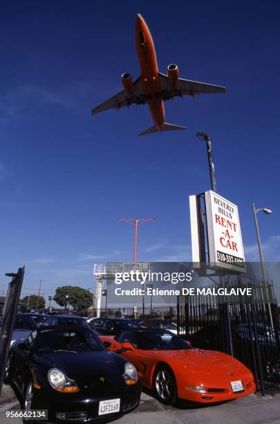 Avion de la compagnie "Southwest" décollant à Los Angeles en février 2003 aux États-Unis.