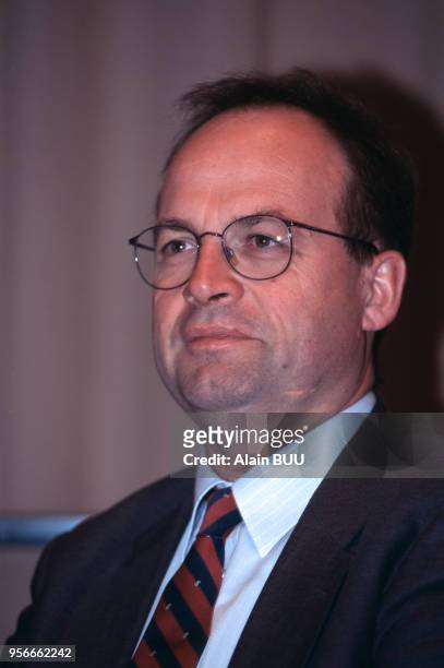 Jean-Martin Folz, président-directeur général de PSA Peugeot Citroën, en avril 1997 à Paris, France.