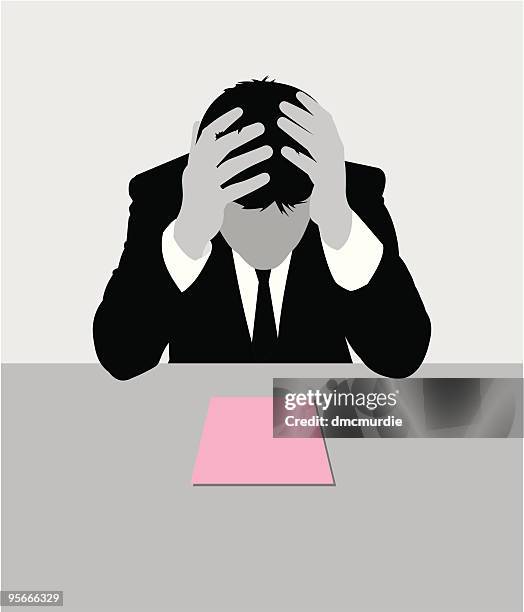 fired - worried stock illustrations