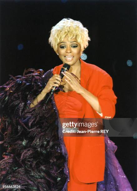 Diana Ross à la soirée des 'World Music Awards' le 8 mai 1996 à Monaco.