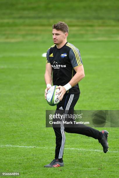 Beauden Barrett during a Hurricanes Captains Run at Rugby League Park on May 10, 2018 in Wellington, New Zealand.