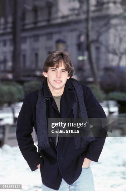 Acteur américain Matt Dillon à New York dans les années 80, Etats-Unis. Circa 1980.