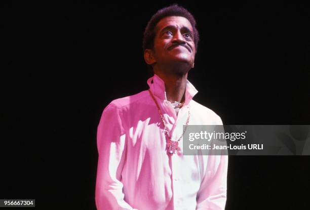Sammy Davis, Jr. En concert à Paris dans les années 70, France. Circa 1970.