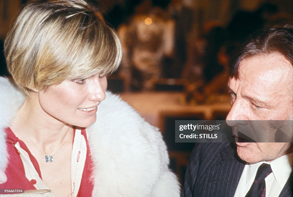 Richard Burton et sa femme Suzy Miller