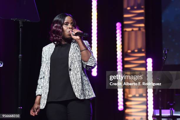Songwriter/Songwriter Andrea Martin performs onstage at the '13th Annual Writers Jam' during The 2018 ASCAP "I Create Music" EXPO at Loews Hollywood...