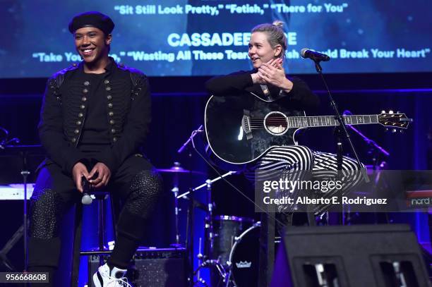 Songwriter/Songwriters Prince Charlez and Amy Kuney perform onstage at the '13th Annual Writers Jam' during The 2018 ASCAP "I Create Music" EXPO at...