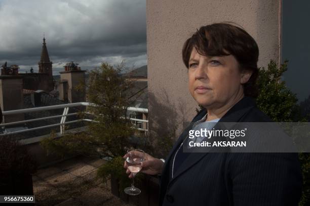 Rodez, FRANCE Martine Aubry, the Socialist Party first secretary, on Rodez market in, Aveyron, southern France and meeting the candidates for...
