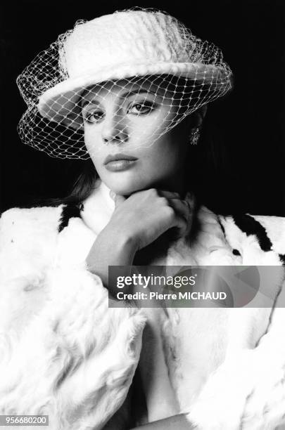 Portrait de l'actrice française Marie Trintignant, en 1982.