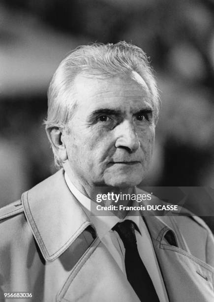 Portrait de Miguel Munoz, l'entraineur de l'équipe nationale de football d'Espagne, en 1988.