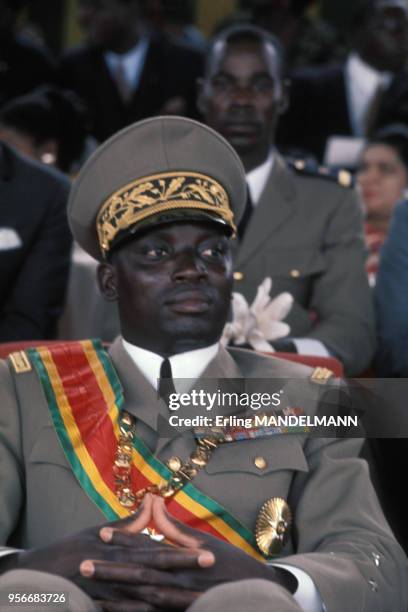 Portrait du président de la république togolaise Gnassingbé Eyadema, circa 1970.