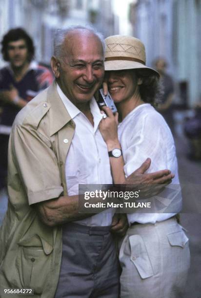 Le photographe André Kertész et la réalisatrice Teri Wehn Damisch, en 1979.