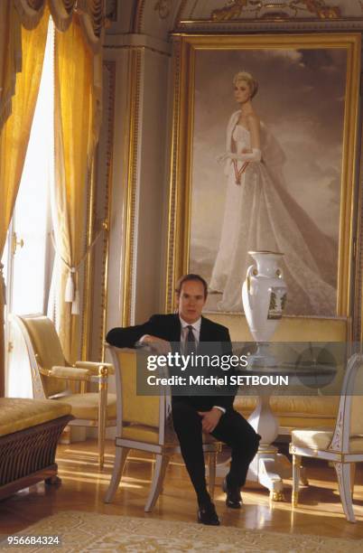 Portrait du prince Albert de Monaco, en février 1989.