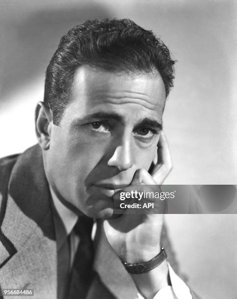 Portrait de l'acteur américain Humphrey Bogart Etats-Unis.