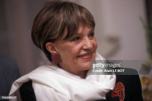 Actrice Jeanne Moreau le 6 janvier 1998 à Nantes, France.