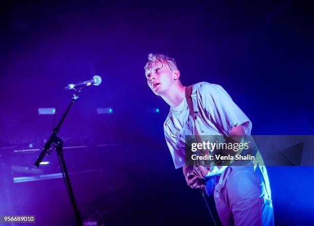 George Van Den Broek of Yellow Days performs at KOKO on May 09, 2018 in London, England.