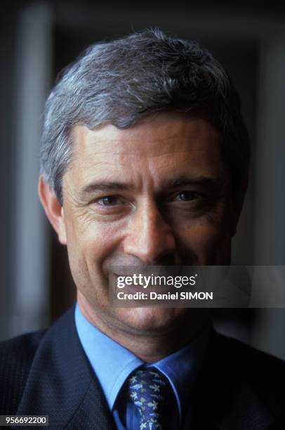 Claude Bartolone, homme politique, le 1er avril 1998 à Paris, France.