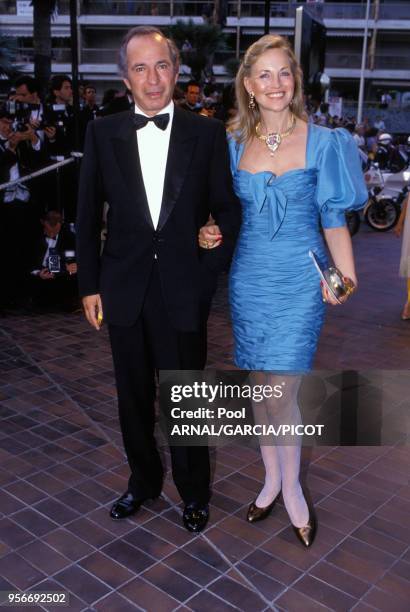 Ben Gazzara et sa femme Elke lors du Festival de Cannes en mai 1990, France.