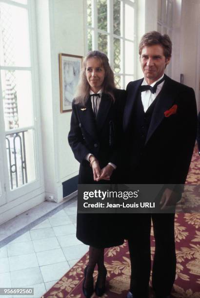 Harrison Ford et sa compagne Melissa Mathison au Festival de Deauville en 1982, France.