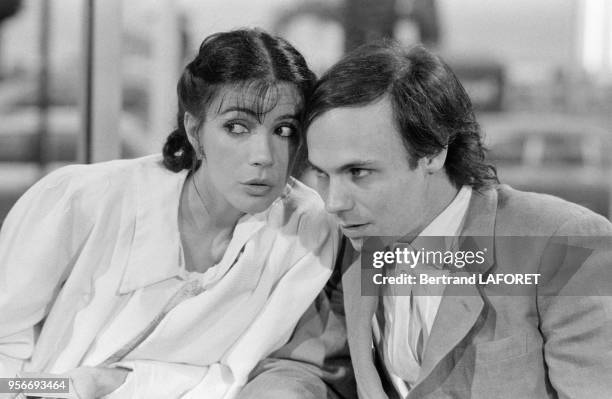 Carole Laure et Lewis Furey lors de la présentation du film 'Fantastica' au Festival de Cannes le 9 mai 1980, cannes, France.