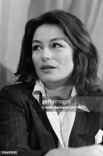 Anouk Aimée lors du Festival de Cannes en mai 1980, Cannes, France.