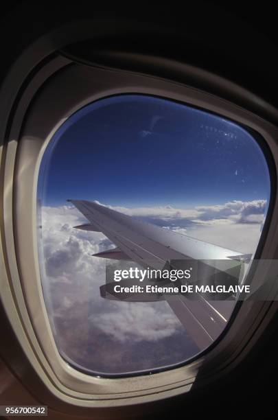 Bord d'un Boeing 737-300 en janvier 1998.