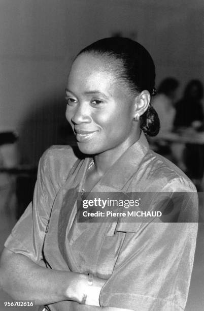 Portrait de la chanteuse américaine Barbara Hendricks.