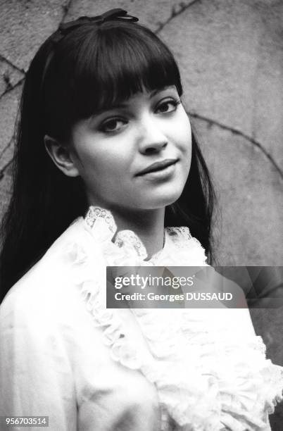 Portrait de l'actrice française Anna Karina.