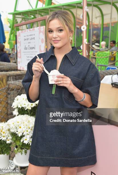 Olivia Holt attends the Marc Jacobs Fragrances Celebrates the Launch of DAISY LOVE on May 9, 2018 in Los Angeles, California.