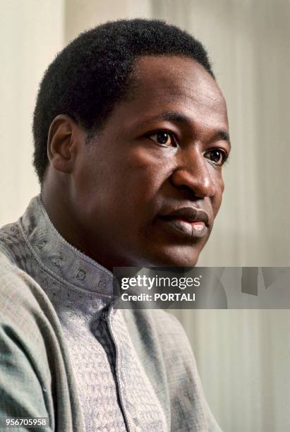 Portrait de Blaise Compaoré, le Président du Burkina Faso.