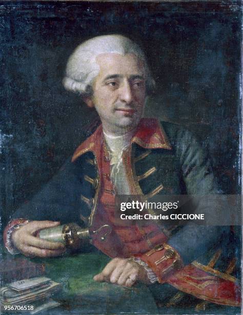 Portrait du chimiste, philosophe et économiste Antoine Lavoisier par Brossard de Beaulieu.