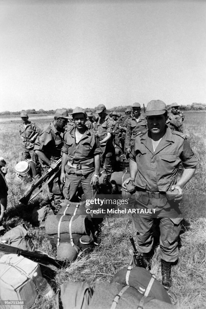 Arrivée des militaires marocains pour le maintien de l'ordre au Zaïre