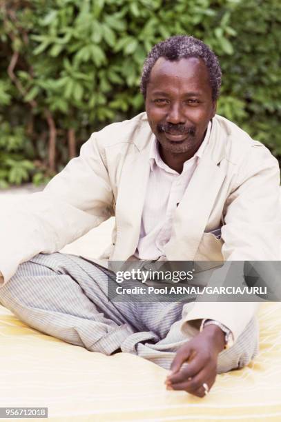 Le cinéaste malien Souleymane Cissé lors du Festival de Cannes en mai 1989, France.