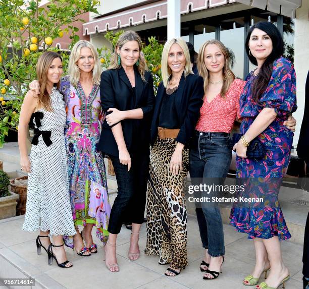 Monique Lhuillier, Crystal Lourd, Aerin Lauder, Alexandra Von Furstenberg, Jennifer Meyer and Estee Stanley attend Aerin Lauder, Crystal Lourd and...