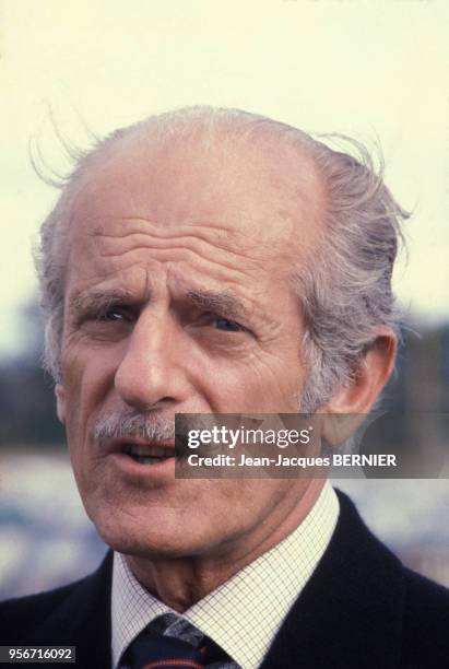 Le baron Élie de Rothschild dans les années 80, France. Circa 1980.