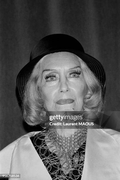 Actrice américaine Gloria Swanson le 5 septembre 1978 à Deauville, France.