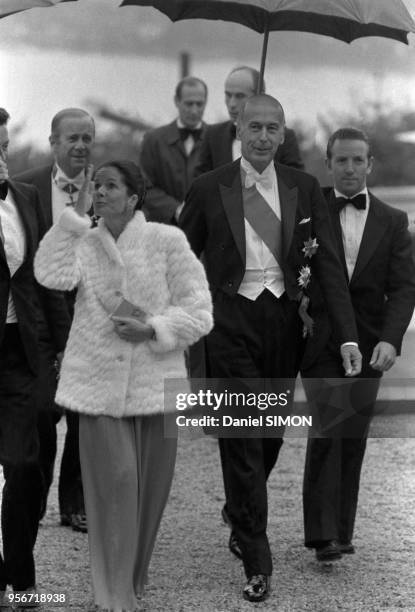 Valéry Giscard d'Estaing et sa femme Anne-Aymone en visite à Bonn le 11 juillet 1980 lors du sommet franco-allemand, Allemagne.