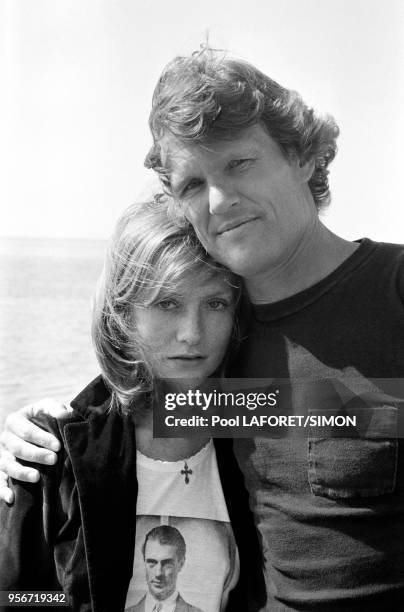 Isabelle Huppert et Kris Kristofferson lors du Festival de Cannes en mai 1981, France.