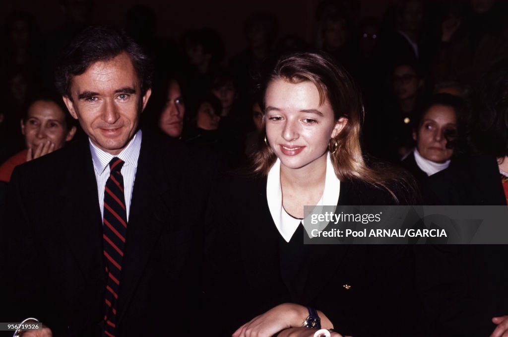 Bernard Arnault et sa fille en 1991