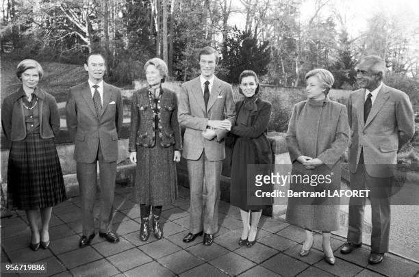 Marie-Astrid de Luxembourg, Grande Duchesse Joséphine-Charlotte de Luxembourg, le Grand Duc Jean, le Prince Henri et sa fiancée Maria Theresa Mestre...