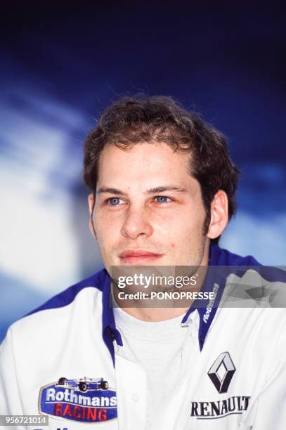 Jacques Villeneuve, pilote automobile, le 12 juin 1997 au Canada.