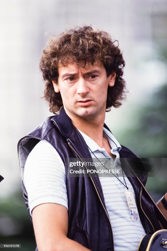 Le musicien et chanteur Michael Jones en juillet 1986 à Montréal