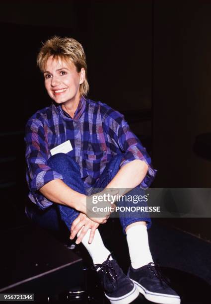 Actrice Miou-Miou à Montréal le 3 août 1987 à Montréal, Canada.