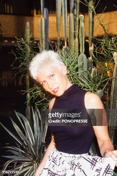 La chanteuse Jakie Quartz en mai 1987 au Canada.