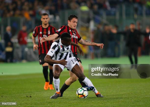 Kwadwo Asamoah during the final of Tim Cup match between Juventus v Milan, in Rome, on May 9, 2018 .