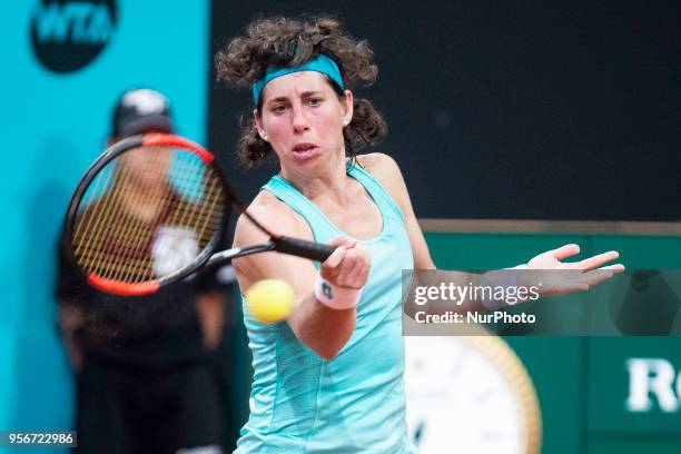 Spanish Carla Suarez during Mutua Madrid Open 2018 at Caja Magica in Madrid, Spain. May 09, 2018.