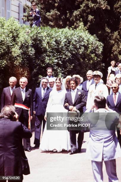 Mariage de Caroline de Monaco et de Philippe Junot à Monte-Carlo en juin 1978, Monaco.