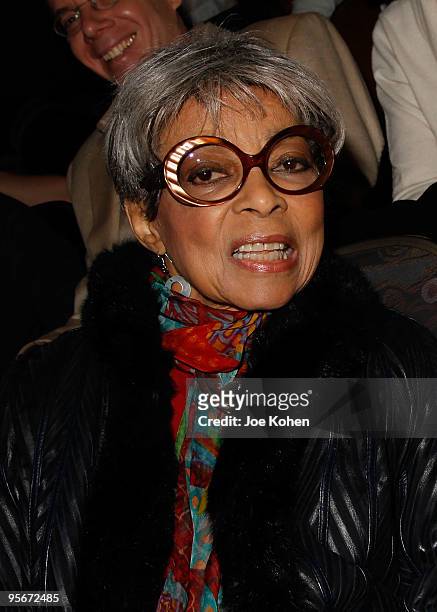 Actress Ruby Dee attends a screening of "Soundtrack for a Revolution" hosted by Tribeca Film Institute's Gucci Tribeca Documentary Fund at Tribeca...