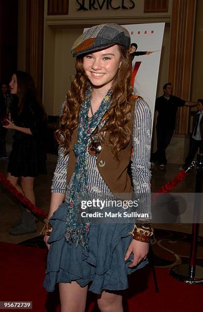 Actress Madeline Carroll attends the Los Angeles premiere of "The Spy Next Door" at The Grove on January 9, 2010 in Los Angeles, California.